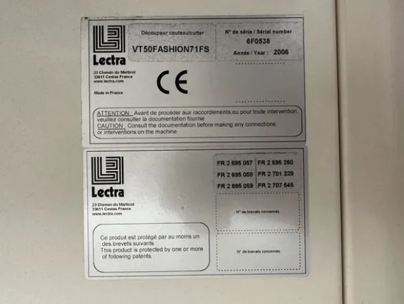 4#7821 Macchina da taglio automatica Lectra Vector5000
