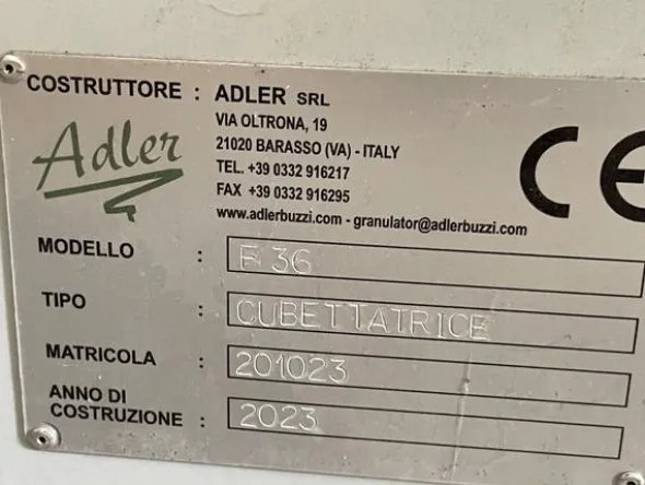 1#8614 Macchina per cubetti AdlerF-36 pesante insonorizzata