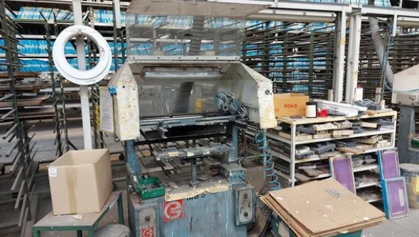 11#7174 Macchina per tampografia e attrezzature per serigrafia
