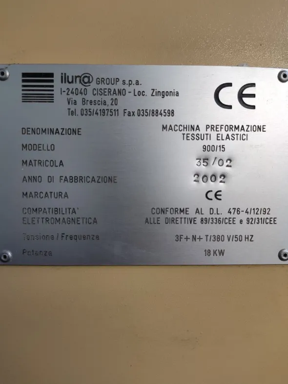 Macchina preformazione tessuti elastici