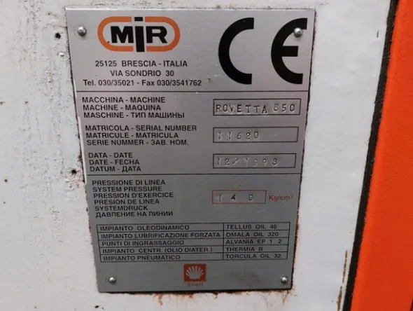 1#7512 Macchinari e attrezzature per la lavorazione di materie plastiche