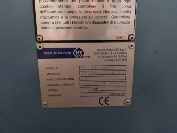1#7512 Macchinari e attrezzature per la lavorazione di materie plastiche