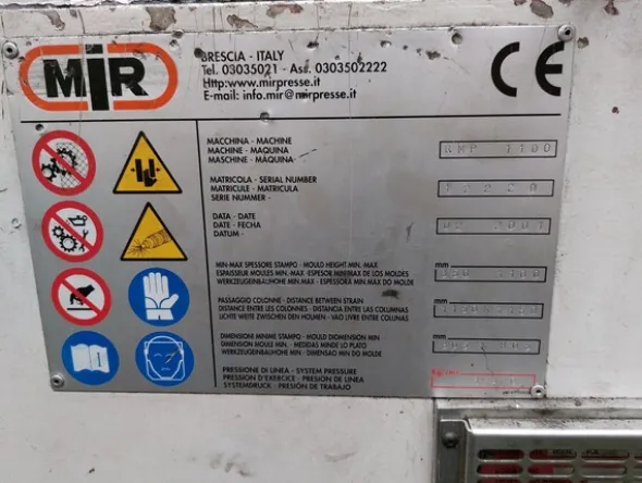1#7512 Macchinari e attrezzature per la lavorazione di materie plastiche