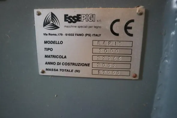 5#3179 Macchina taglio foratura Essepigi