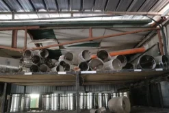 90#70720 Magazzino materie prime e macchinari per caminetti