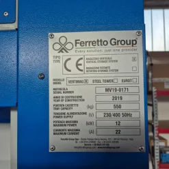 Magazzino verticale automatico a cassetti Ferretto