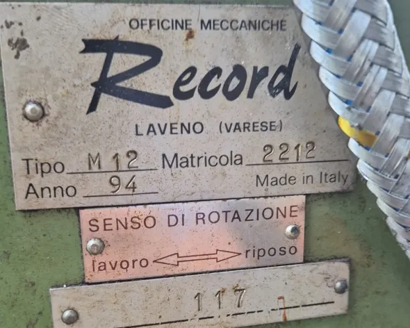 MASCHIATRICEA COLONNA RECORDTIPO M 12