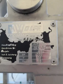 Mescolatore industriale in inacciaio inox