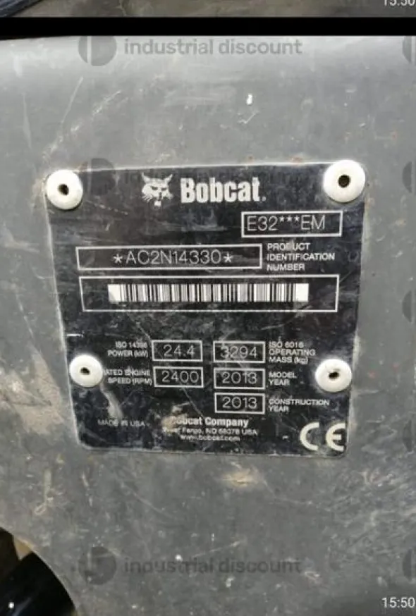 1#9496 Miniescavatore Bobcat E35 con accessori