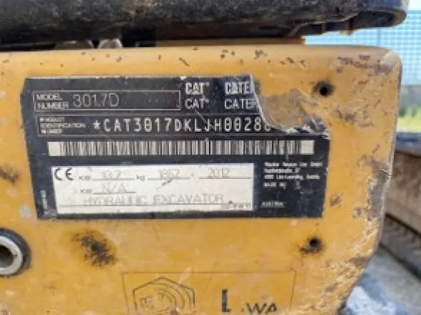 Mini escavatore Caterpillar 301.7
