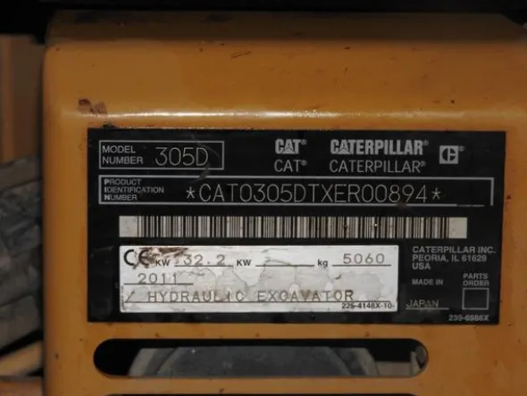 1#3447 Mini escavatore cingolato Caterpillar 305D