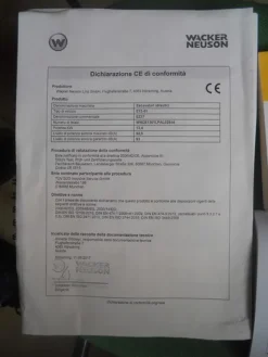 1#5024 Mini escavatore Wacker Neuson EZ 17