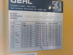 3#8118 Minipala gommata Gehl 6640