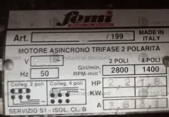 7#9899 Mola a nastro e disco Femi
