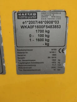 Motocompressore Kaeser m100