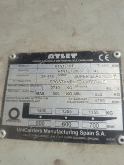 MULETTO ATLET 100% ELETTRICO CON CARICA BATTERIE