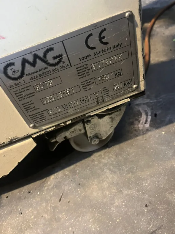 Mulini marca CMG per plastica