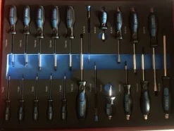 100#5814 N° 5 carrelli porta utensili Germany Tools Professional completi di utensili