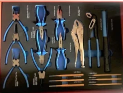 102#5814 N° 5 carrelli porta utensili Germany Tools Professional completi di utensili