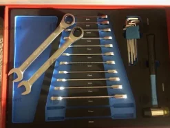 21#9177 N. 2 carrelli portautensili Germany Tools