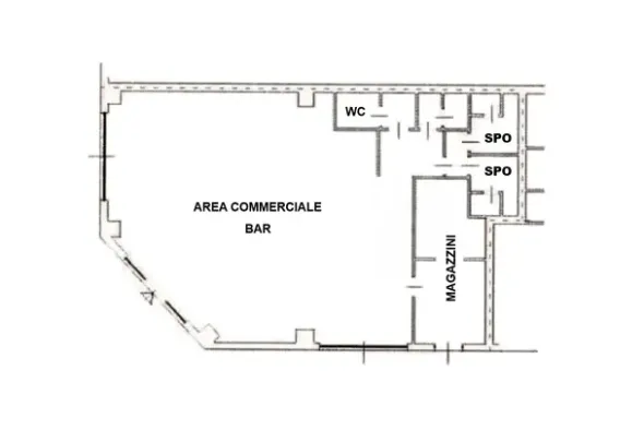 #2537305 Negozio con servizi in edificio polifunzionale