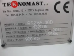 NUOVO ESTRUSORE DELLA Teknomast srl