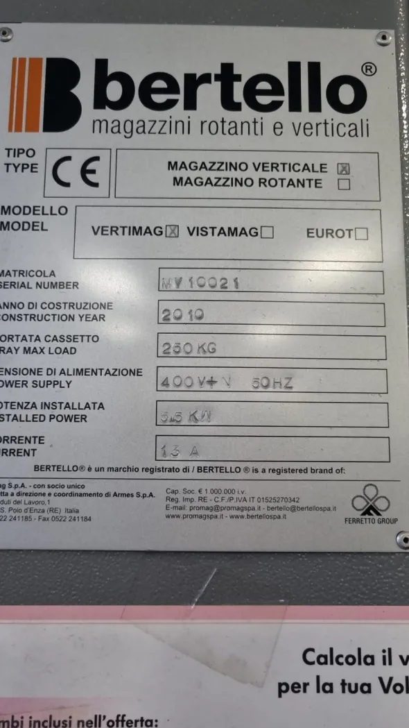 OFFERTA MAGAZZINO AUTOMATICO USATO GARANTITO