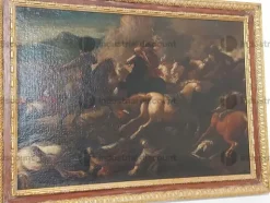 98#8837 Olio su tela del XVIII secolo