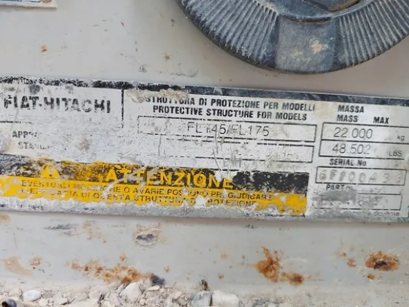 24#6400 Pala Cingolata Fiat Hitachi FL145