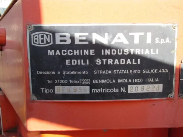 36#4419 Pala gommata Benati BEN9S