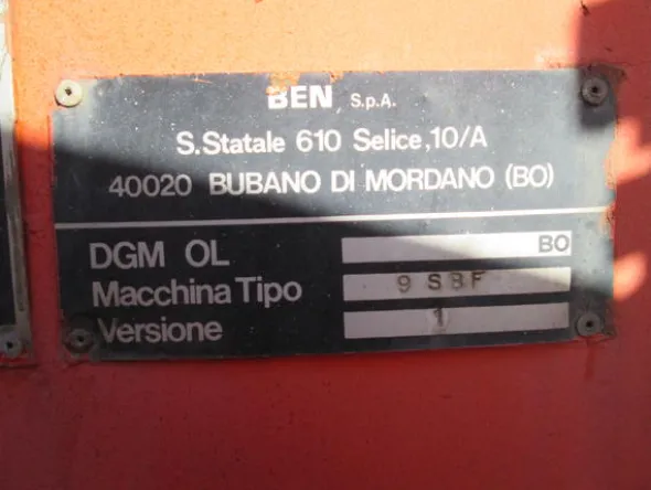 36#4419 Pala gommata Benati BEN9S