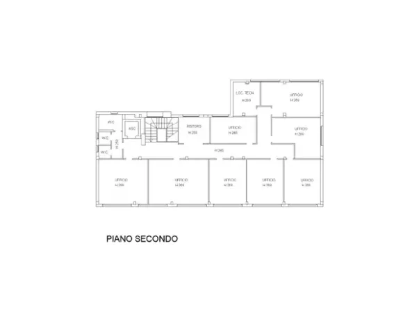 #2639425 Palazzina direzionale su tre livelli con ampia corte