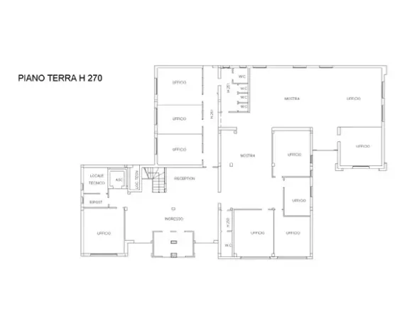 #2639425 Palazzina direzionale su tre livelli con ampia corte