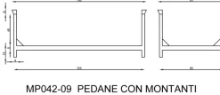 Pallet porta barre montanti liberi