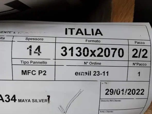 53#8616 Pannelli laminati di varie tipologie e dimensioni