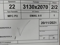 53#8616 Pannelli laminati di varie tipologie e dimensioni