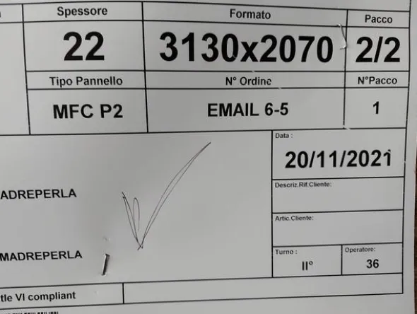 53#8616 Pannelli laminati di varie tipologie e dimensioni