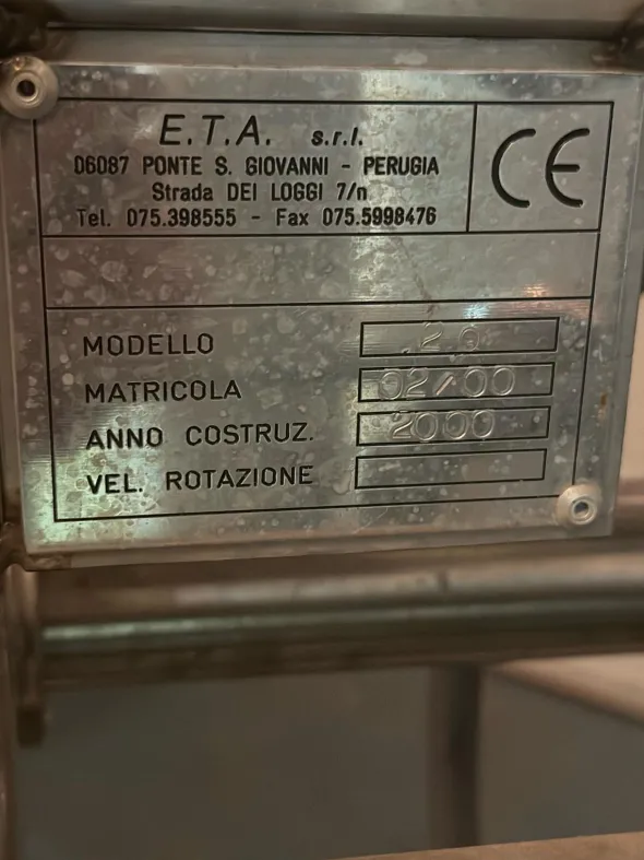 Pastorizzatore semi-nuovo capacita 500kg/h