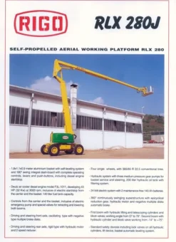 1#4999 Piattaforma aerea semovente Rigo RLX 280