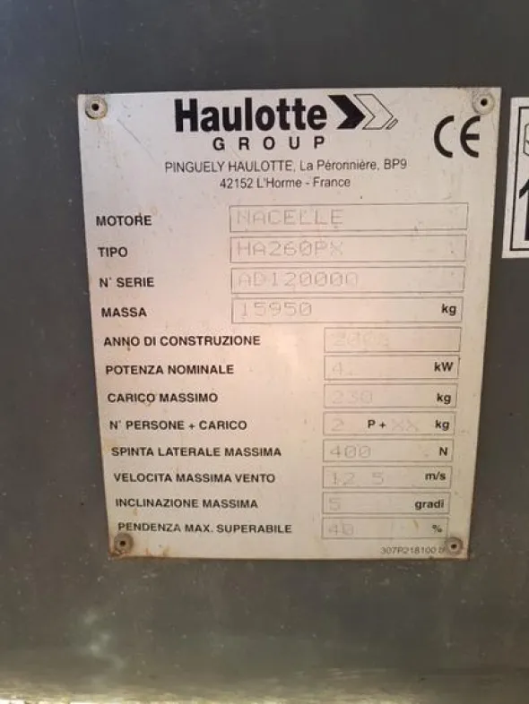3#3831 Piattaforma articolata Haulotte HA260 PX