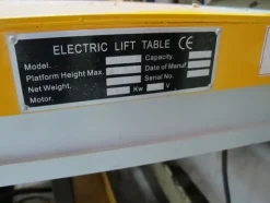 60#8549 Piattaforma Idraulica Electric lift table