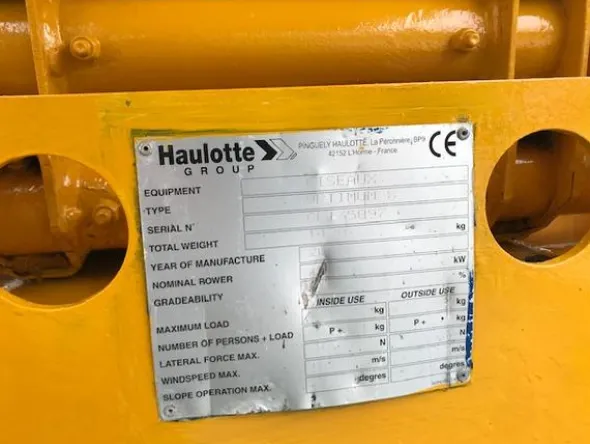 3#4058 Piattaforma verticale a pantografo Haulotte Optimum 8