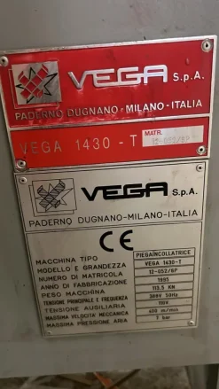 PIEGA-INCOLLA VEGA 1430 T