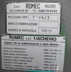 PIEGATRICE ROMEC4000 X 125 TON