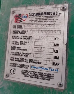 Pinza idraulica cacciamani Enrico