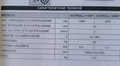 plastificatrice-laminatrice-calandra luce 110 cm