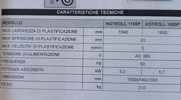 plastificatrice-laminatrice-calandra luce 110 cm