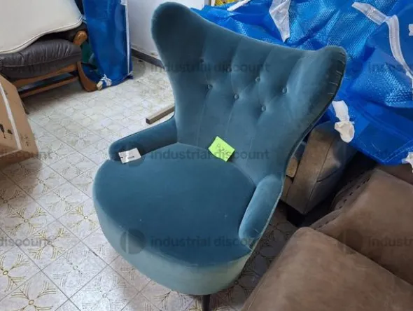 35#9482 Poltrona velluto Roche Bobois