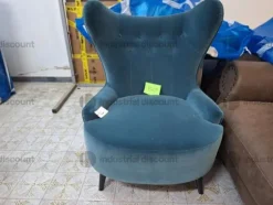 35#9482 Poltrona velluto Roche Bobois