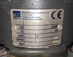 POMPA CENTRIFUGA EBARA 3kW